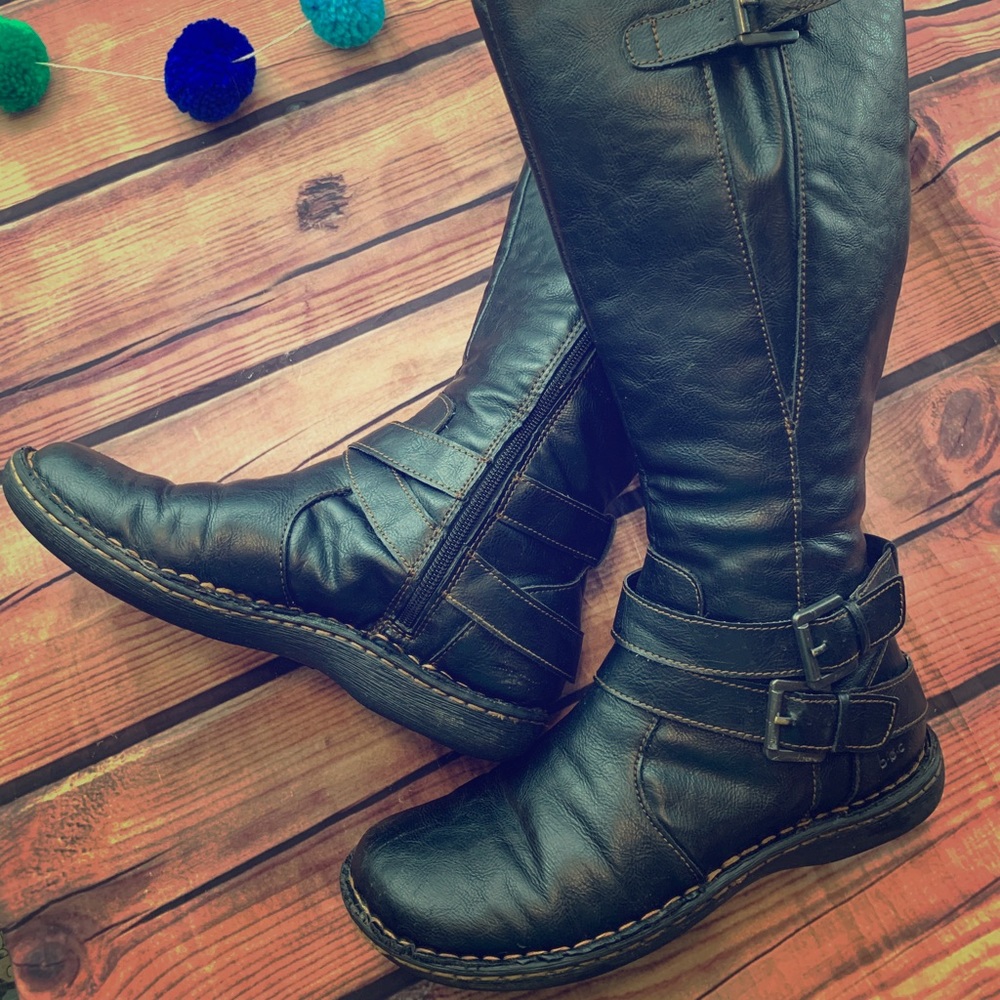 Born B.O.C. Black Riding Boots Size 8.5M